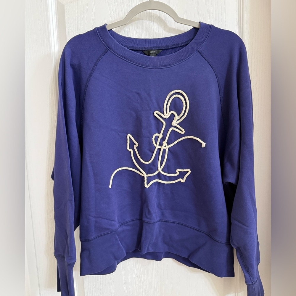 J Crew Nautical Rope Anchor Sweatshirt